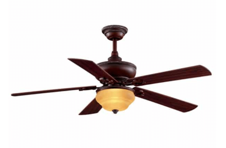 Hampton Bay Clarington 52 in. Indoor Gilded Mahogany Ceiling Fan